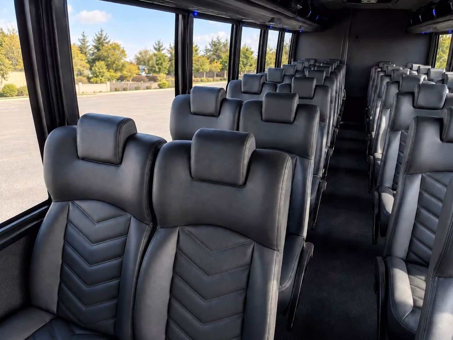 15 passenger minibus inside