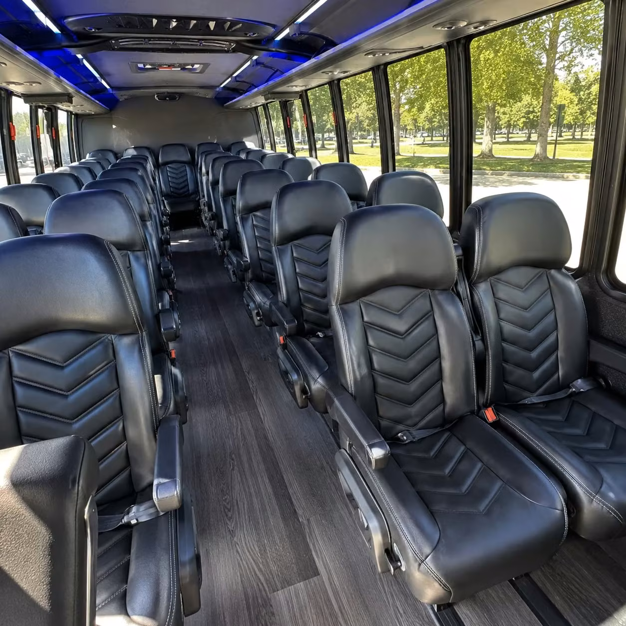 30 passenger minibus interior