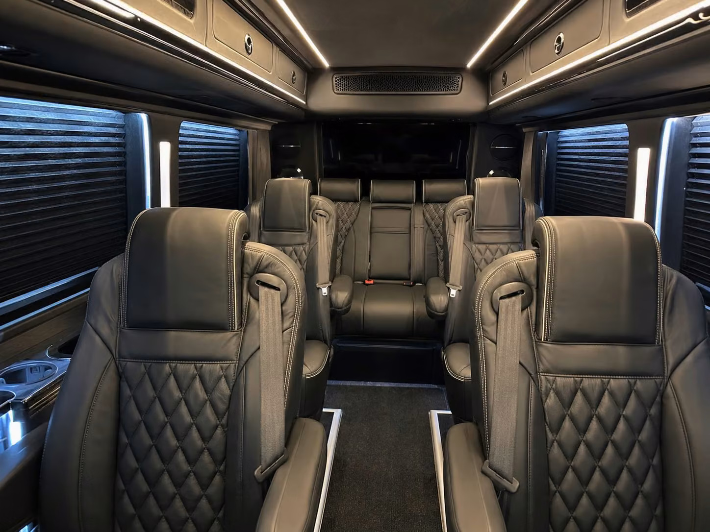 sprinter van with driver inside